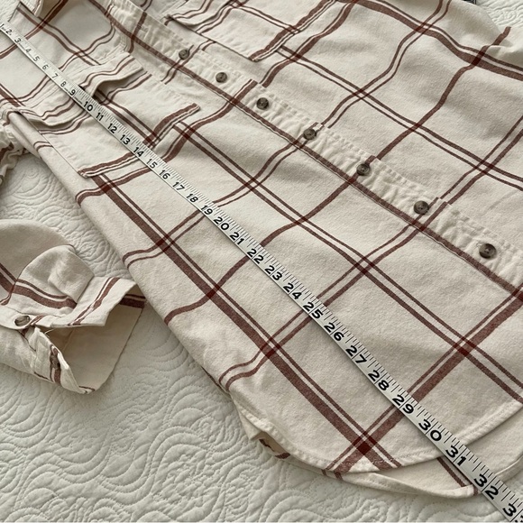 Universal Thread Long Sleeve Button Down Shirt Dress XS | Plaid Flannel - Picture 12 of 16